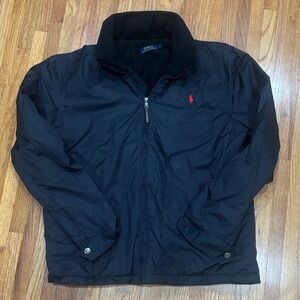 Polo by Ralph Lauren Black waterproof/fleece jacket with Red Logo